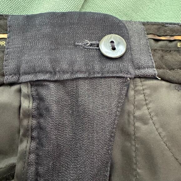 Express Design Studio Pants Womens 8 Black Shimmer Trouser Mid Rise Stretch Work - Picture 6 of 13